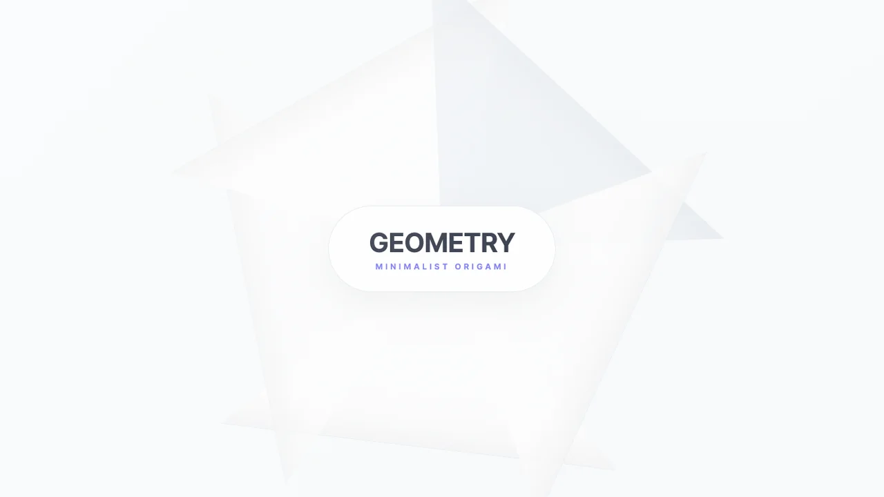 Abstract Origami Fold – Premium 3D Geometric Background - Learn with Abdullah Nahian