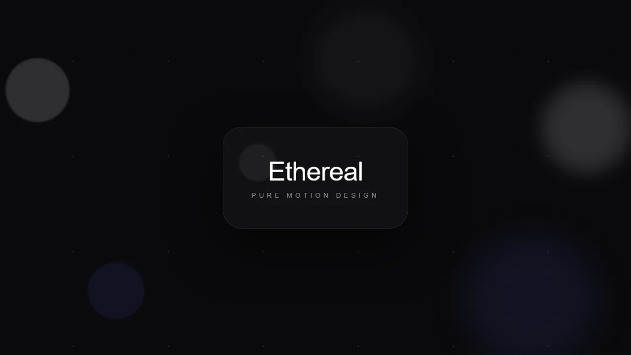 Ethereal Drift Particles – Soft Motion Glassmorphism Background UI - Learn with Abdullah Nahian