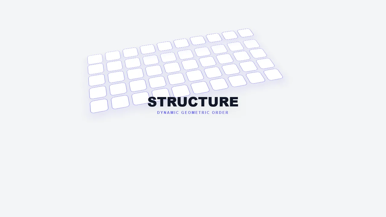 Geometric Bento Wave – Animated 3D Bento Grid Background UI - Learn with Abdullah Nahian