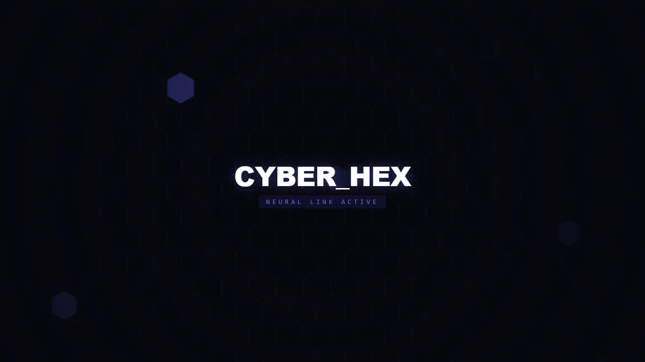 Digital Honeycomb Hex-Grid – Animated Cybernetic UI Background - Learn with Abdullah Nahian